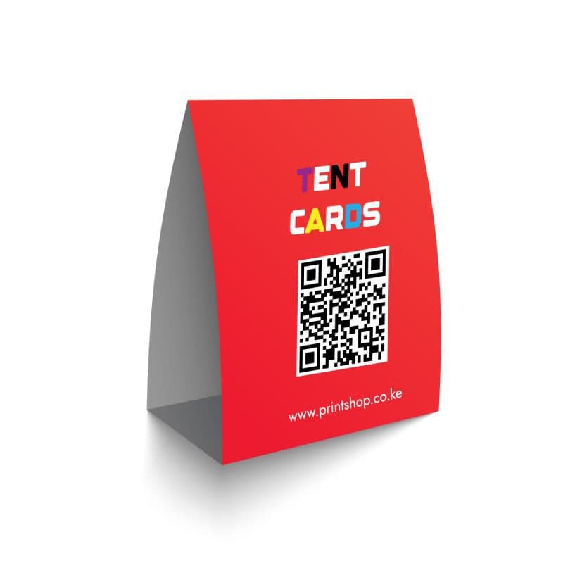 Tent Card Printing in Nairobi | Custom Table Talkers for Kenya