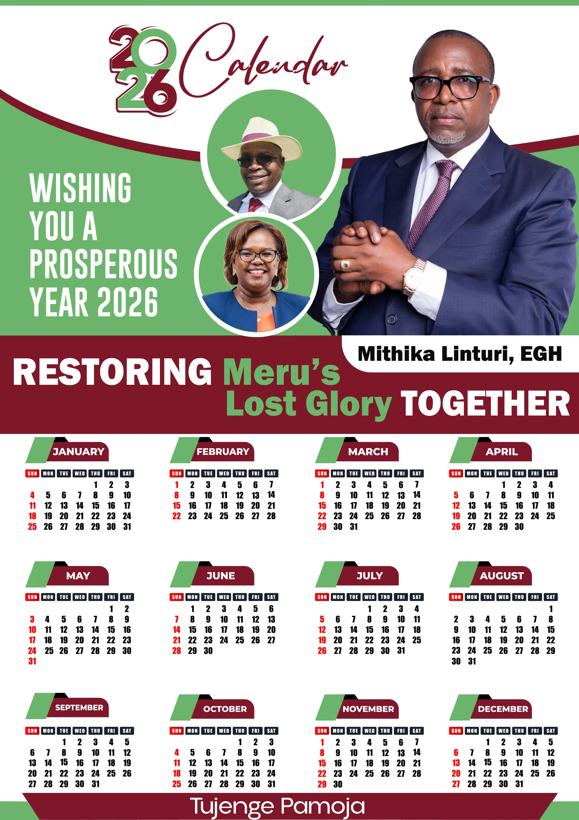 Wall Calendar (A3 - 1 Leaflet)